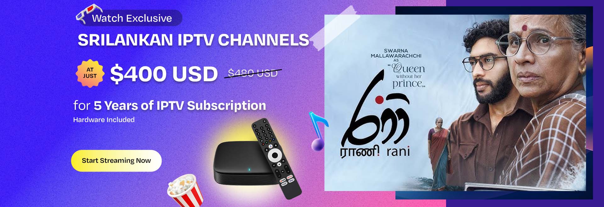 Experience Sri Lankan Channels, in HD Without Hassles